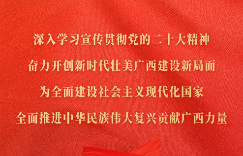 深入學(xué)習(xí)宣傳貫徹黨的二十大精神，奮力開(kāi)創(chuàng)新時(shí)代壯美廣西建設(shè)新局面，為全面建設(shè)社會(huì)主義現(xiàn)代化國(guó)家、全面推進(jìn)中華民族偉大復(fù)興貢獻(xiàn)廣西力量